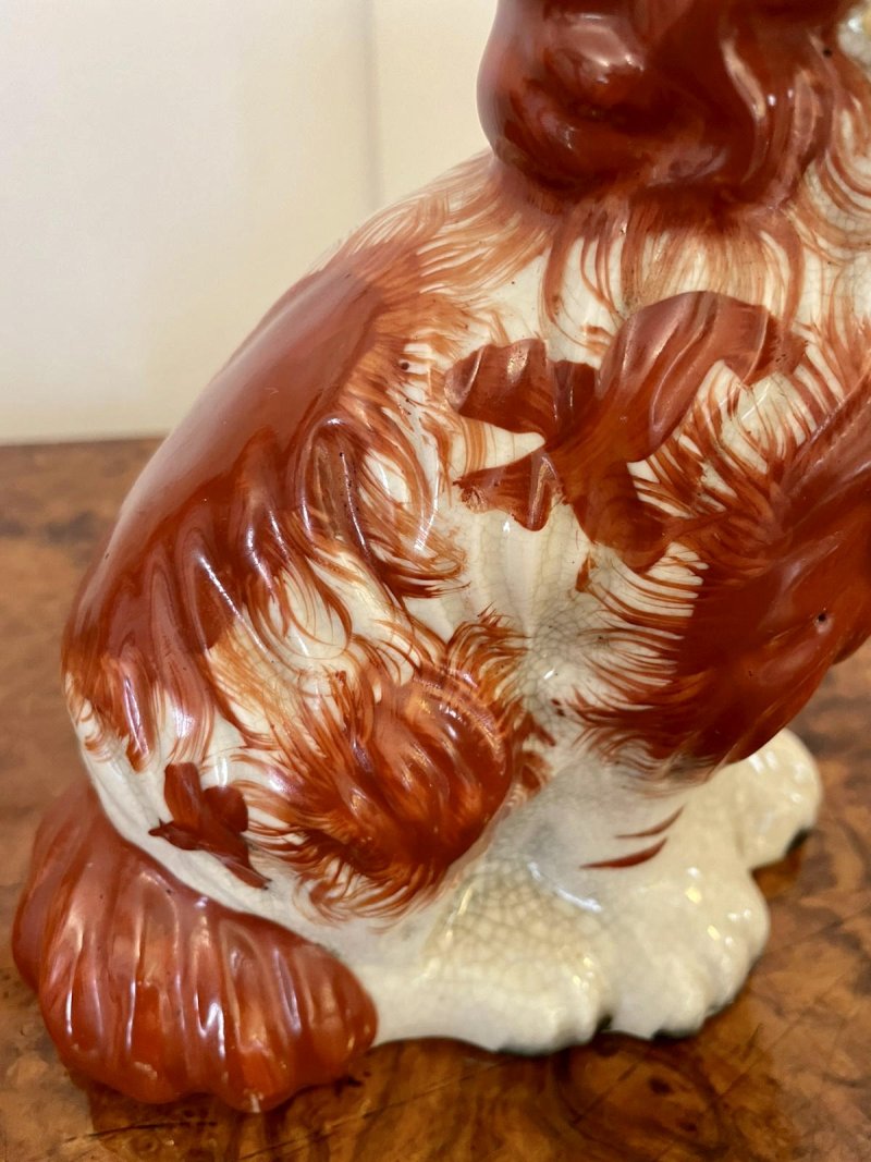 Pair of Antique Victorian Staffordshire Dogs - Image 10